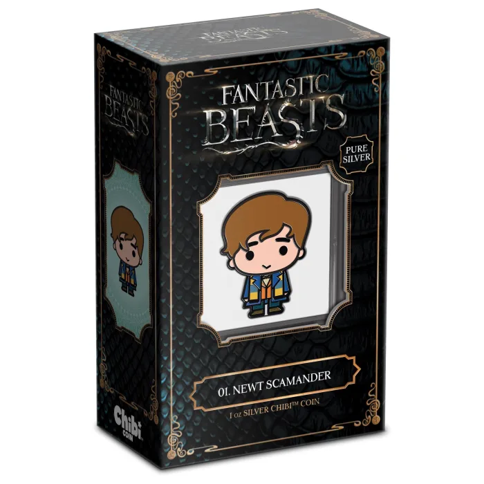 Chibi Collection - Fantastic Beasts Newt Scamander Silver Proof 1oz Coin