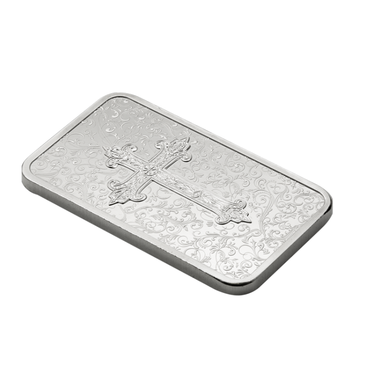 Pamp Suisse 1oz Cross of Christianity Silver Coin Bar