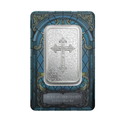 Pamp Suisse 1oz Cross of Christianity Silver Coin Bar