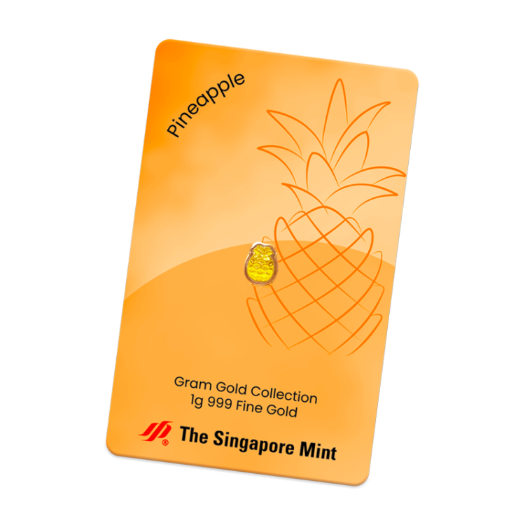 Singapore mint 1 Gram Collections Gold Pineapple