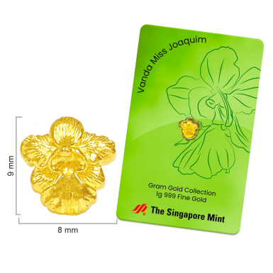 Singapore mint 1 Gram Collections Gold Orchid