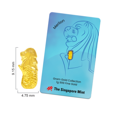 Singapore mint 1 Gram Collections Gold Merlion