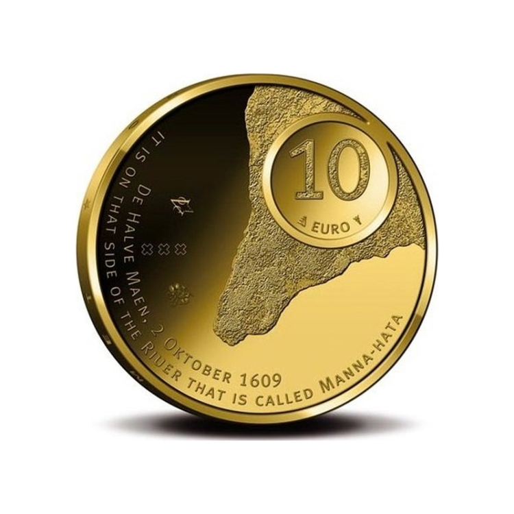 Netherlands 2009 Beatrix Manhattan 400 year Gold Proof Coin