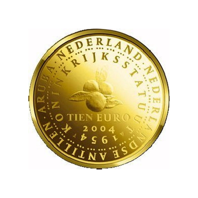 Netherlands 2004 50th Anniv. of Domestic Autonomy Gold Proof Coin