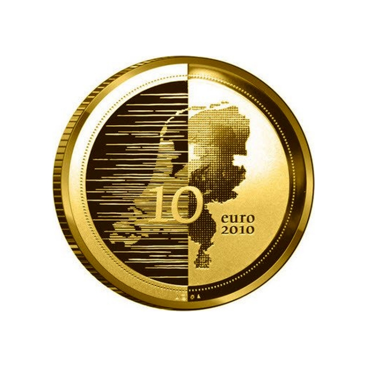 Netherlands 2010 Beatrix in Waterland Gold Proof Coin