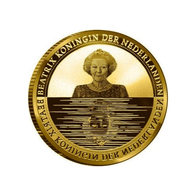 Netherlands 2010 Beatrix in Waterland Gold Proof Coin