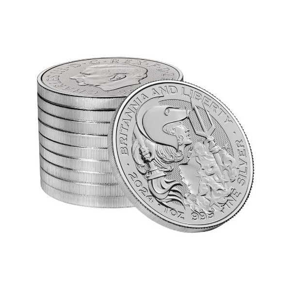 2025 Britannia and Liberty 1 oz Silver Coin