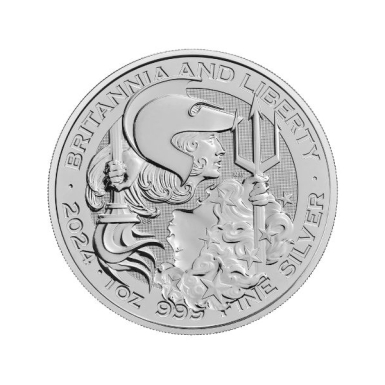 2025 Britannia and Liberty 1 oz Silver Coin