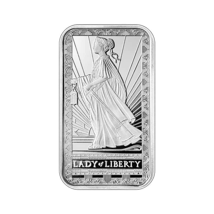 Pamp Suisse 1oz Lady of Liberty Silver bar