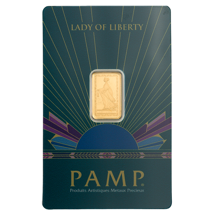 Pamp Suisse 2.5g Lady of Liberty Minted Bar