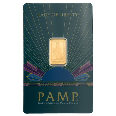 Pamp Suisse 2.5g Lady of Liberty Minted Bar