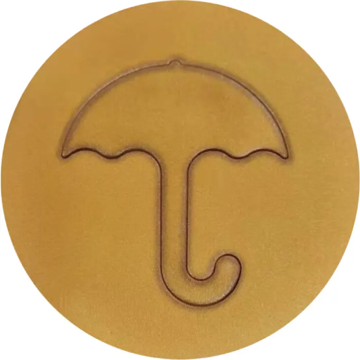 Dalgona Honeycomb Umbrella Shaped 2oz Silver Coloured Coin