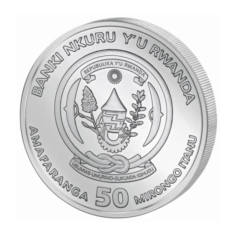 Rwanda African 1oz Okapi Silver Proof Coin
