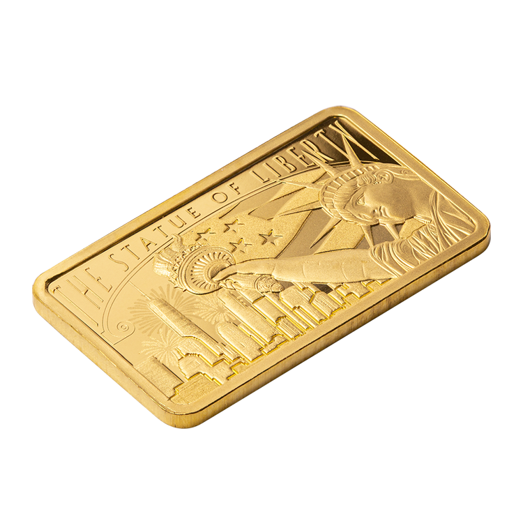 Pamp Suisse America the Free 5g Statue of Liberty Minted Bar