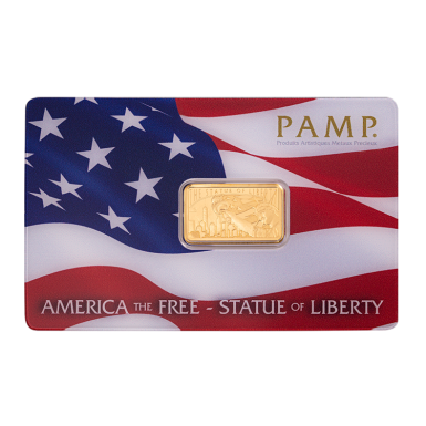 Pamp Suisse America the Free 5g Statue of Liberty Minted Bar