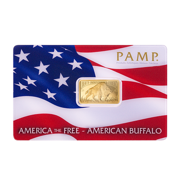 Pamp Suisse America the Free 5g Buffalo Minted Bar