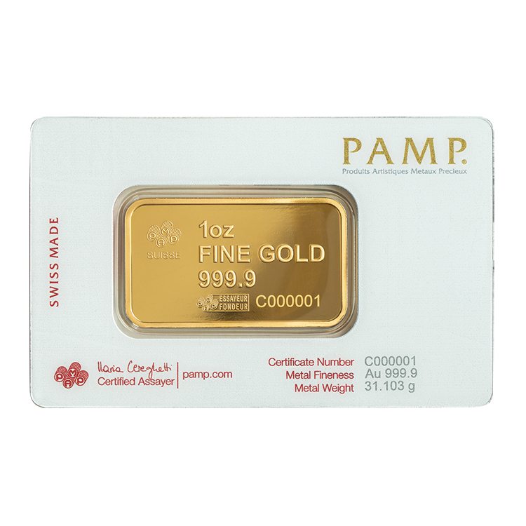 Pamp Suisse America the Free 1oz Buffalo Minted Bar