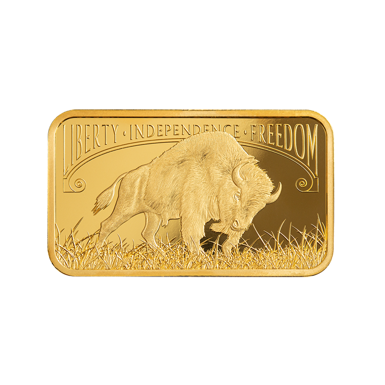 Pamp Suisse America the Free 1oz Buffalo Minted Bar