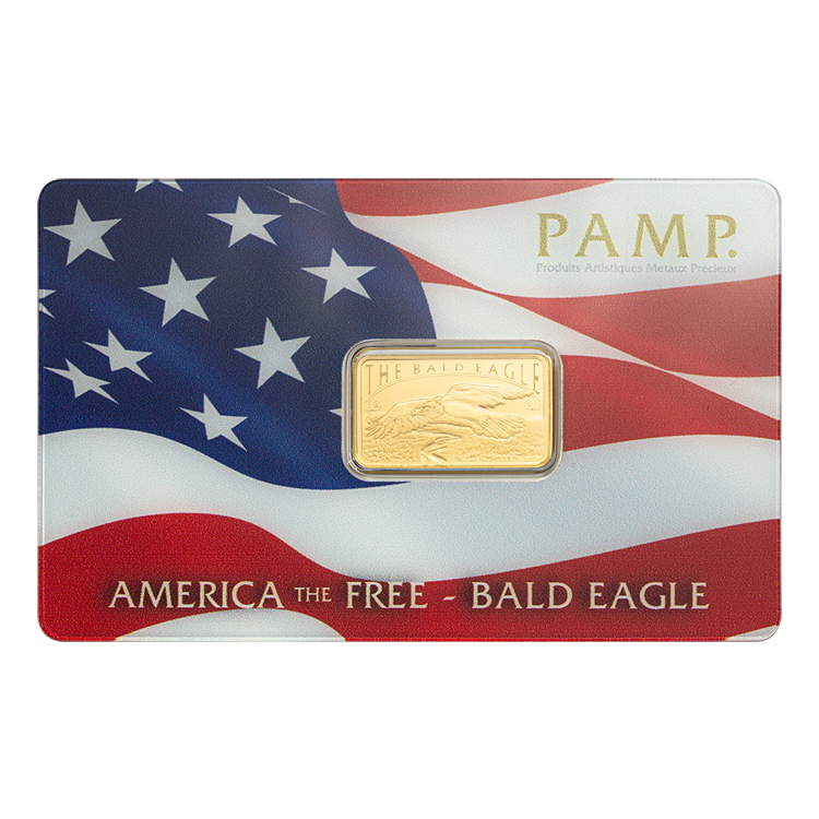 Pamp Suisse America the Free 5g Balds eagle Minted Bar