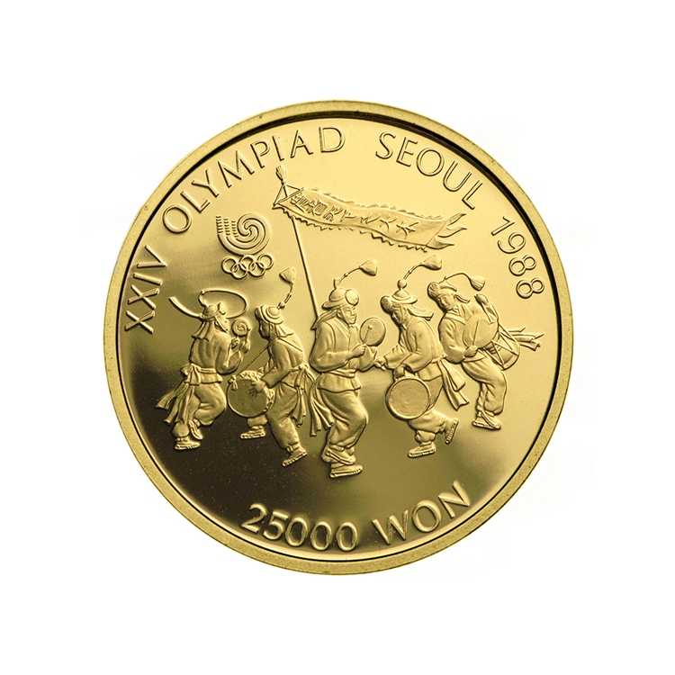1988 Olympic Folk Dancing 1/2 oz Gold coin (BU/Proof)
