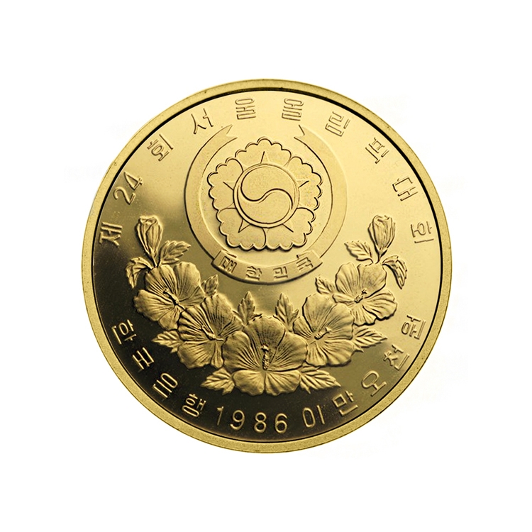 1988 Olympic Folk Dancing 1/2 oz Gold coin (BU/Proof)