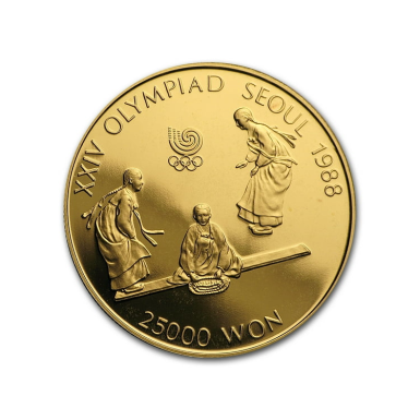 1988 Olympic Seesaw 1/2 oz Gold coin (BU/Proof)