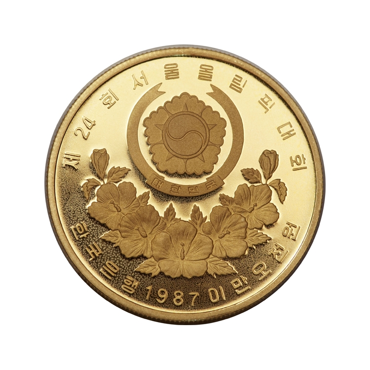 1988 Olympic Fan Dancing 1/2 oz Gold coin (BU/Proof)