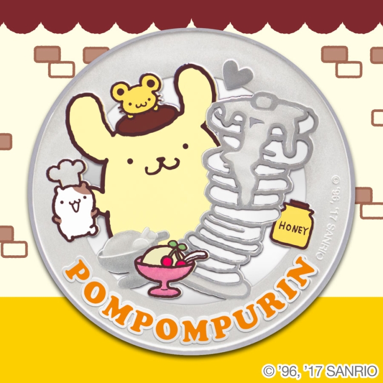 Sanrio Pompompurin Foodie 1oz Silver Proof