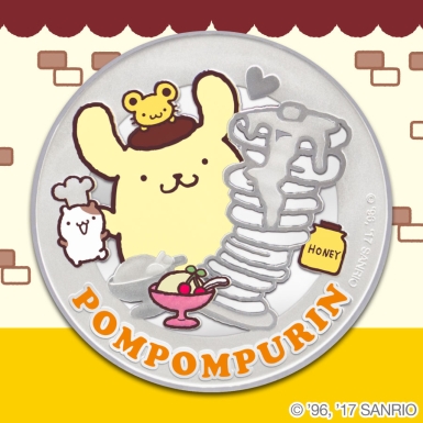 Sanrio Pompompurin Foodie 1oz Silver Proof
