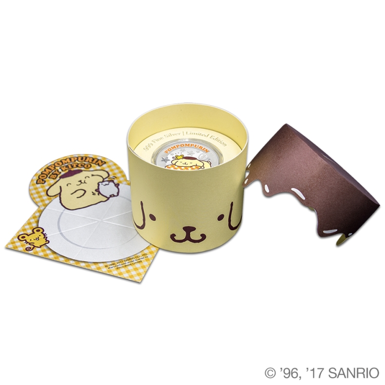Sanrio Pompompurin Sleepyhead 1oz Silver Proof