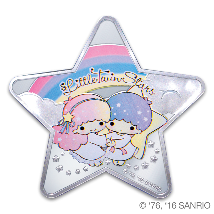 Sanrio Little Twin Stars Rainbow Fantasy 1oz Silver Proof