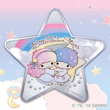 Sanrio Little Twin Stars Rainbow Fantasy 1oz Silver Proof