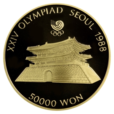 1988 Seoul Olympic 1oz Great South Gate Proof Gold Coin