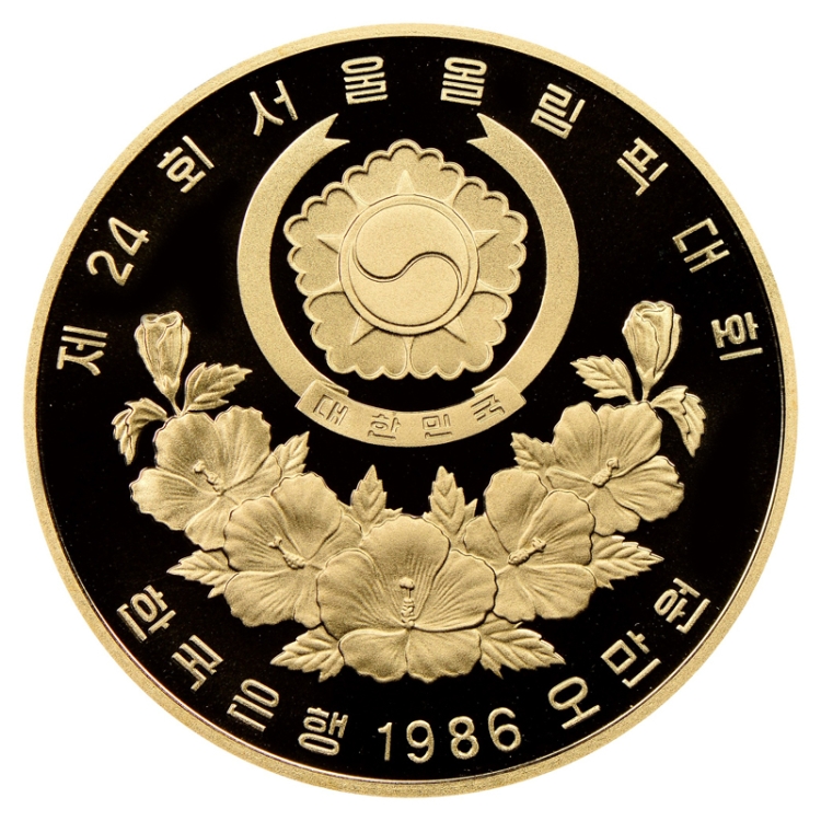 1988 Seoul Olympic 1oz Turtle Boat Proof Gold Coin