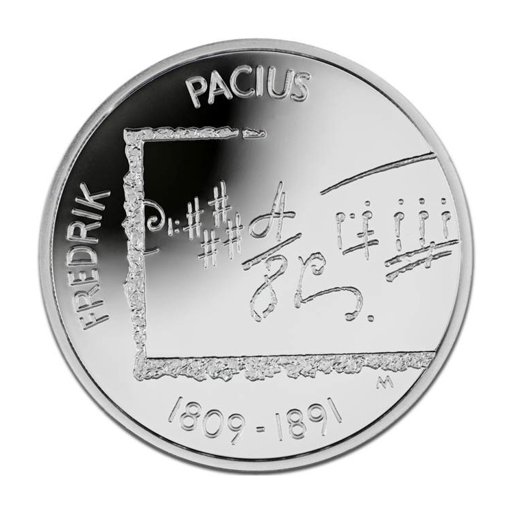 Fredrik Pacius 200 years silver proof