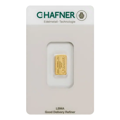 C.Hafner 1 gram minted bar