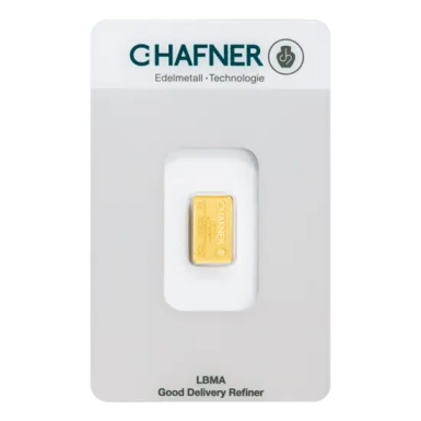 C.Hafner 2 gram minted bar