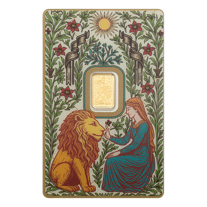 Pamp Suisse  Una and the Lion 1g minted bar