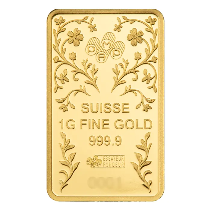Pamp Suisse  Una and the Lion 1g minted bar