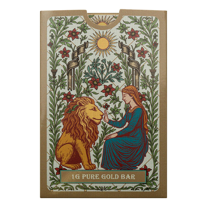 Pamp Suisse  Una and the Lion 1g minted bar