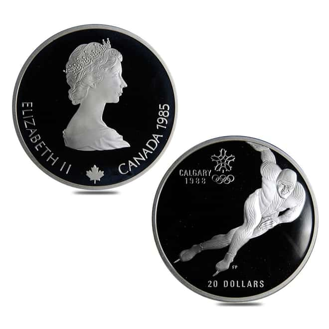 1985-1987 Canada Calgary Olympics Proof Silver set