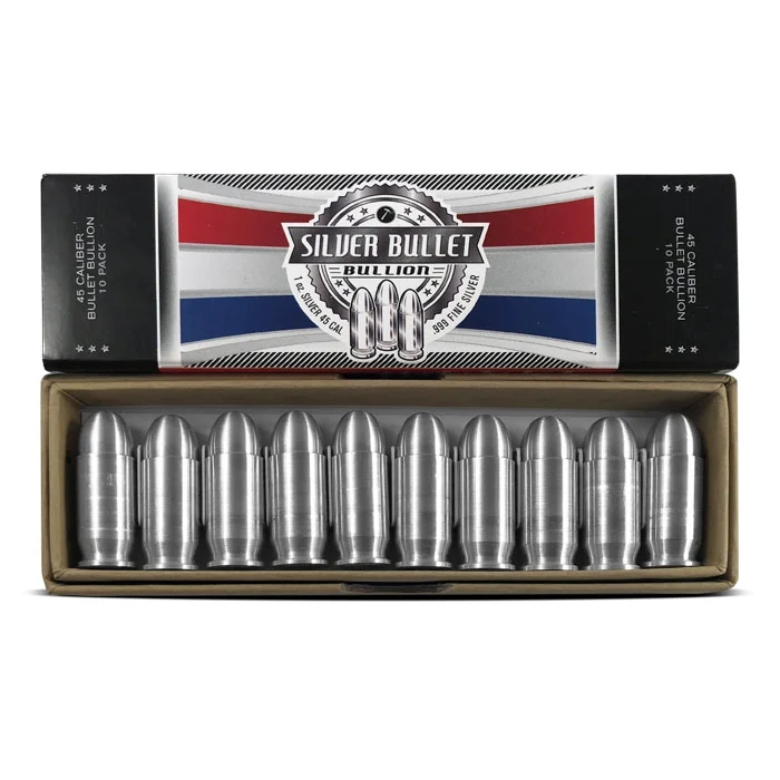 1 oz Silver Bullet .45 Caliber