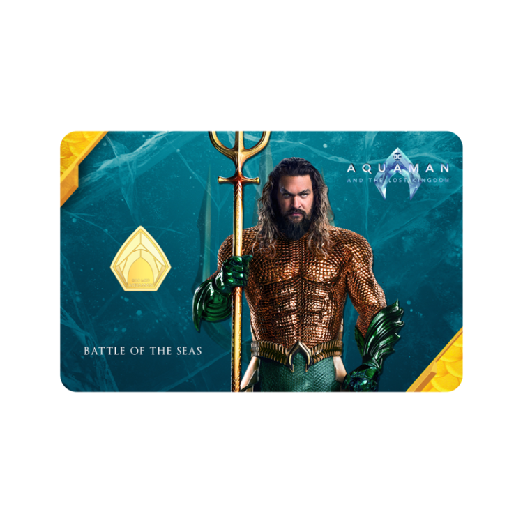 Aurora Marble Heros Aquaman 1g Gold bar
