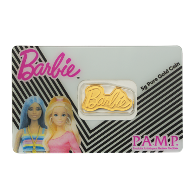 Pamp Suisse Barbie 5g Shaped Gold Coin Bar