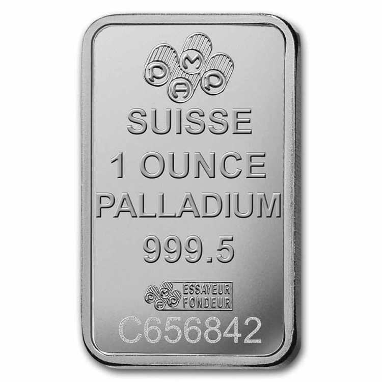 PAMP Suisse 1 oz Palladium Bar
