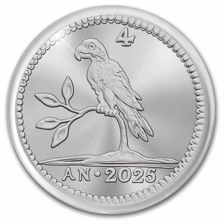Netherlands 1 oz Silver Parrot Duit (MintDirect&reg; Single)