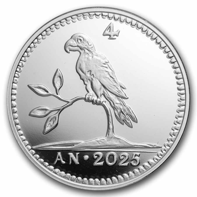 Netherlands 1 oz Silver Parrot Duit PR-70 PCGS (FS)