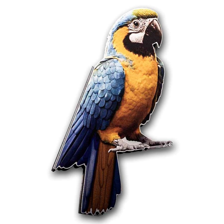 Netherlands 1 oz Silver Parrot Duit (w/Box&COA)