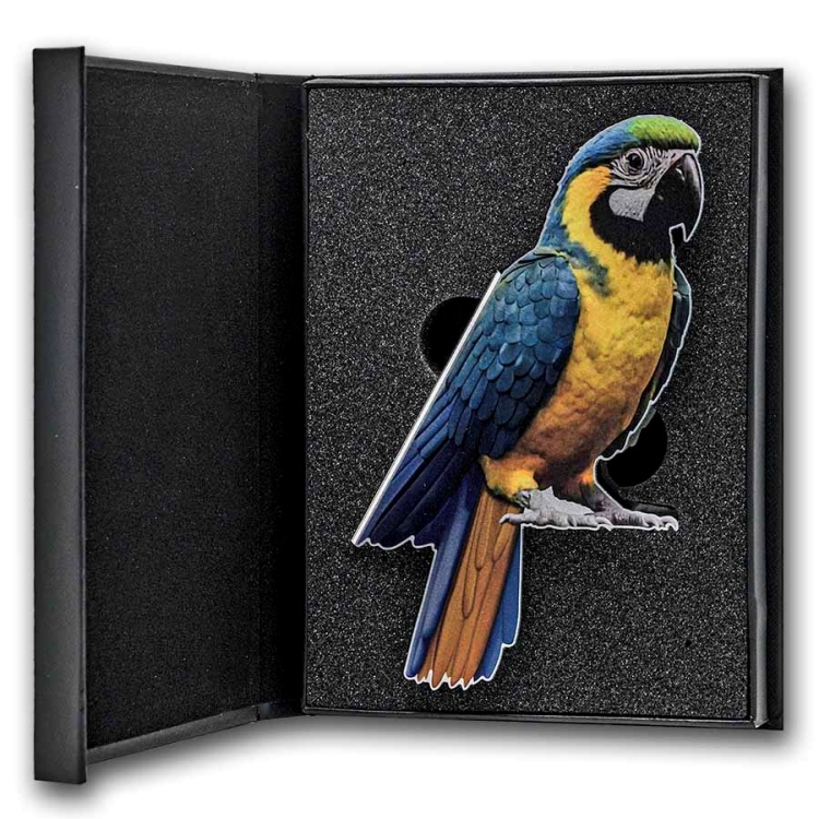 Netherlands 1 oz Silver Parrot Duit (w/Box&COA)