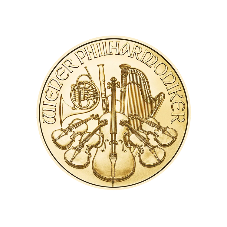 Austria Philharmonic 1/4oz Gold Coin BU (Random Year)